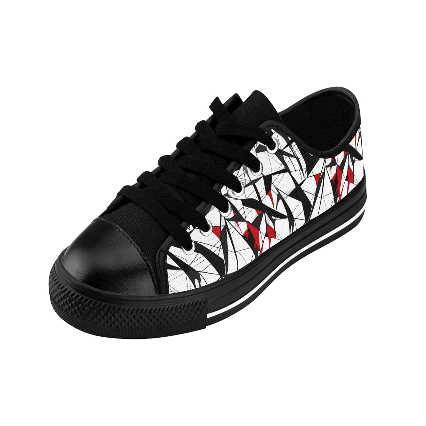 Broken Glass Cubism - Women's Classic Low Top Sneakers