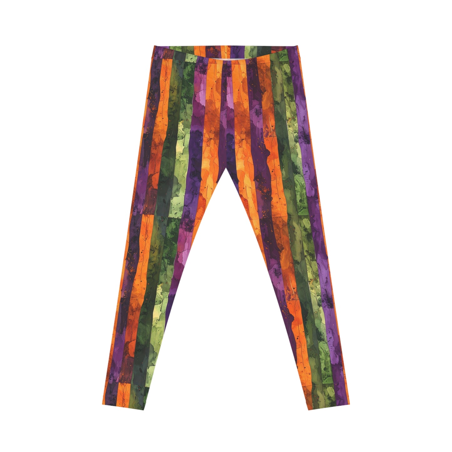 Watercolor Style Halloween Color Leggings