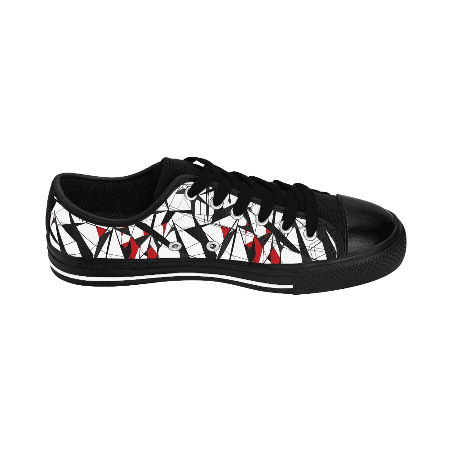 Broken Glass Cubism - Women's Classic Low Top Sneakers