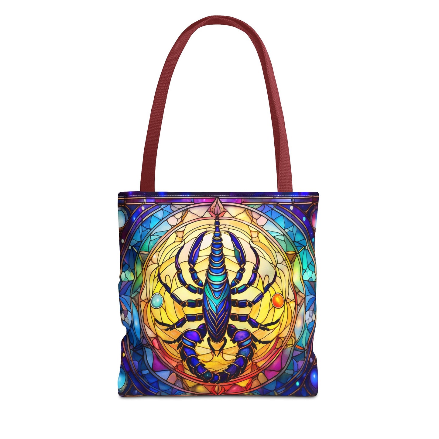 Scorpio Stained Glass Style Tote Bag (All Over Print)