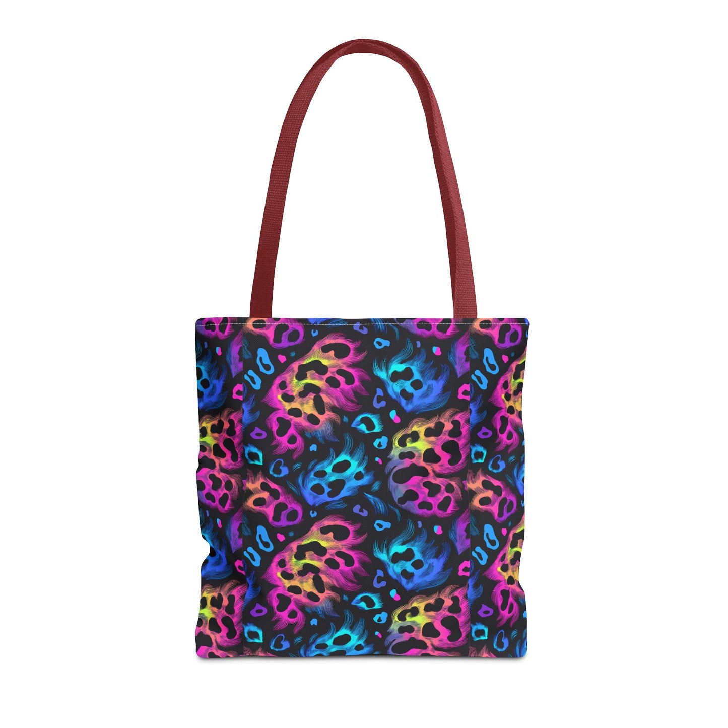 Neon Leopard Print Tote Bag