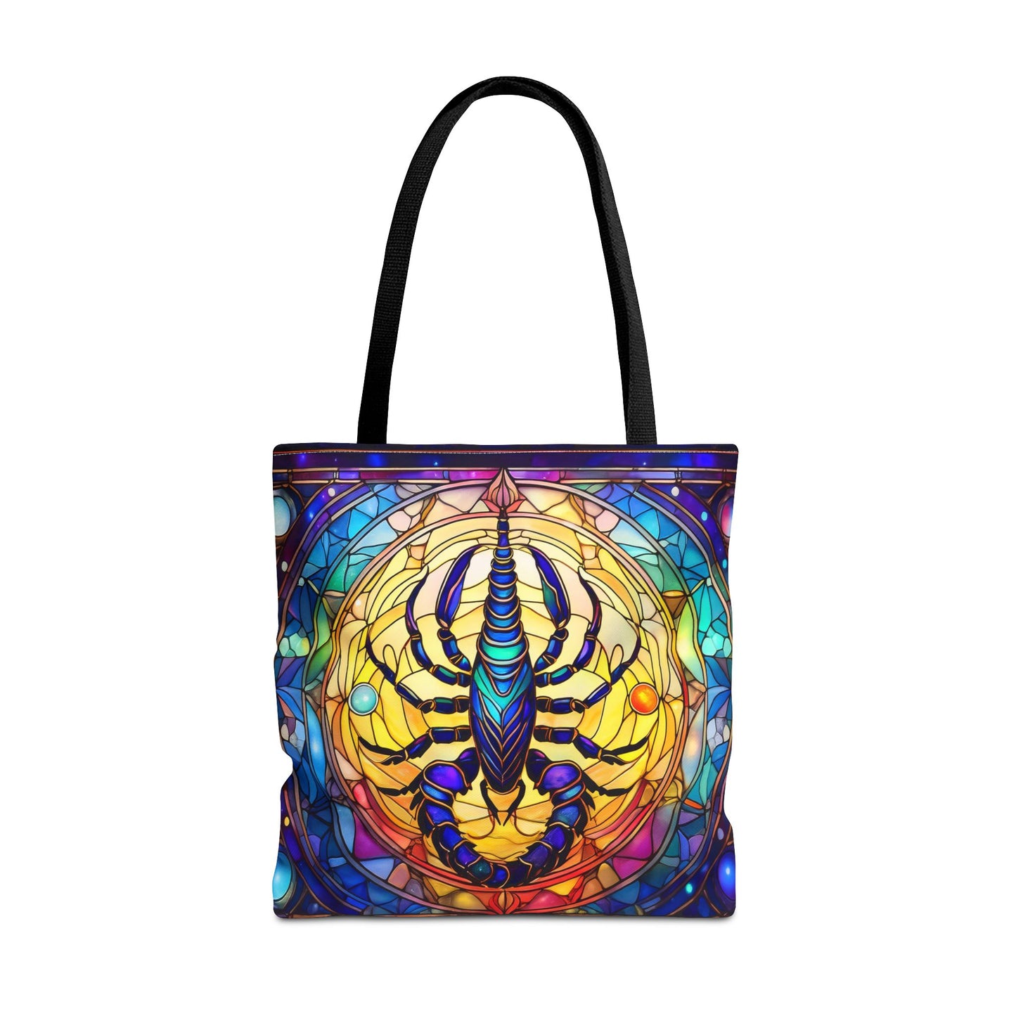 Scorpio Stained Glass Style Tote Bag (All Over Print)