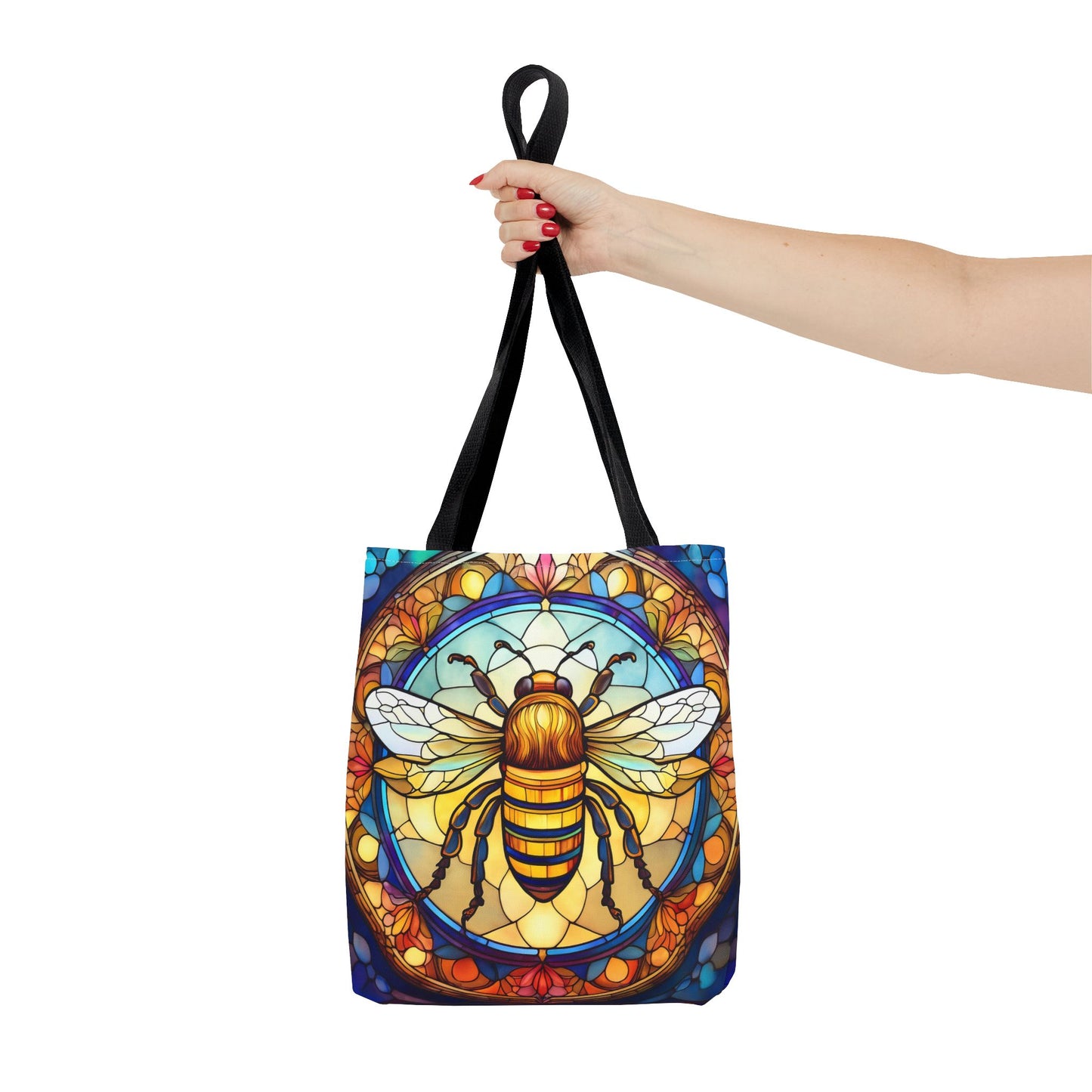 Stained Glass Bee Tote Bag