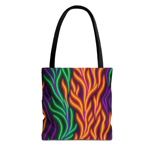 Vibrant Halloween Colors Neon Tote Bag