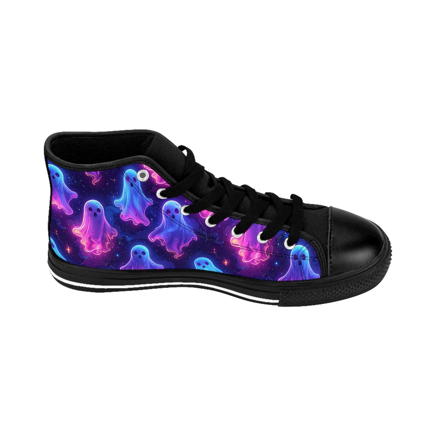 Ghostly Glow - Women's Classic High Top Sneakers