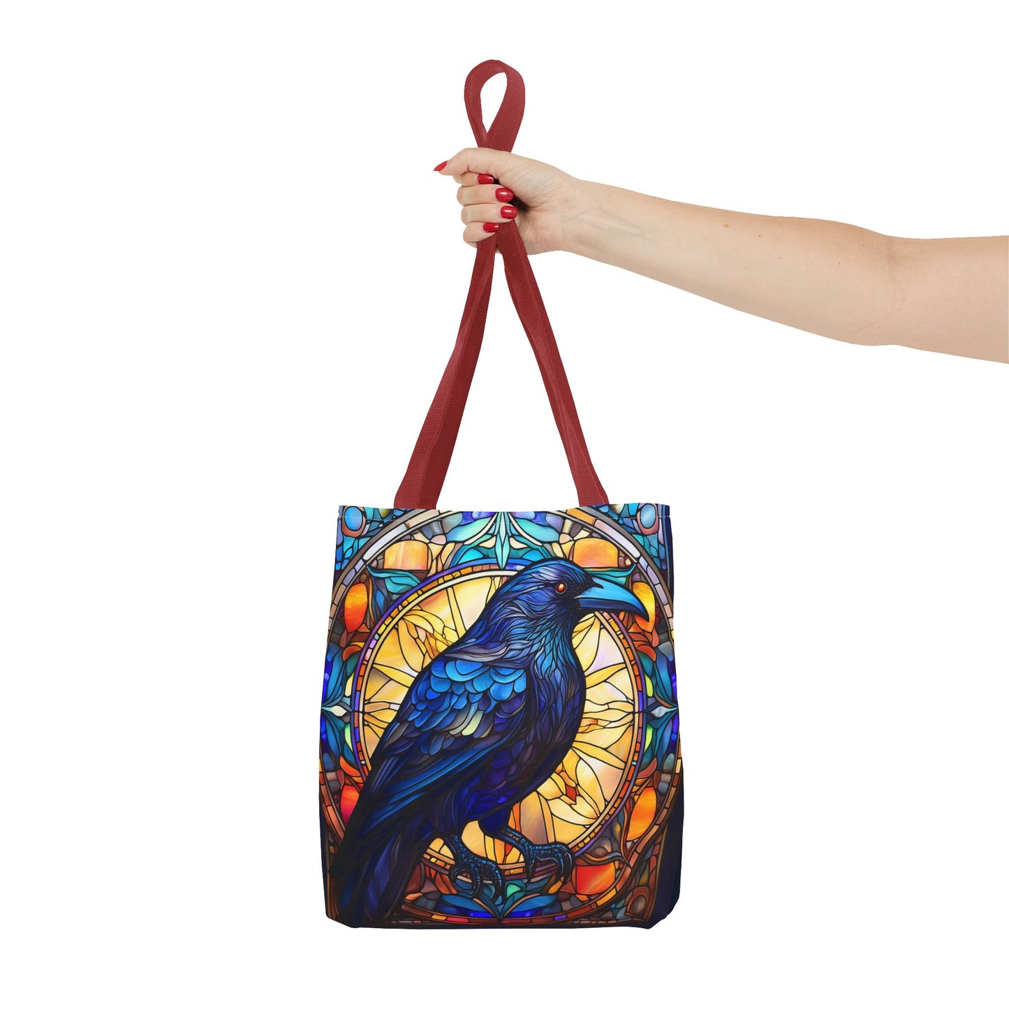 Stained Glass Raven Tote