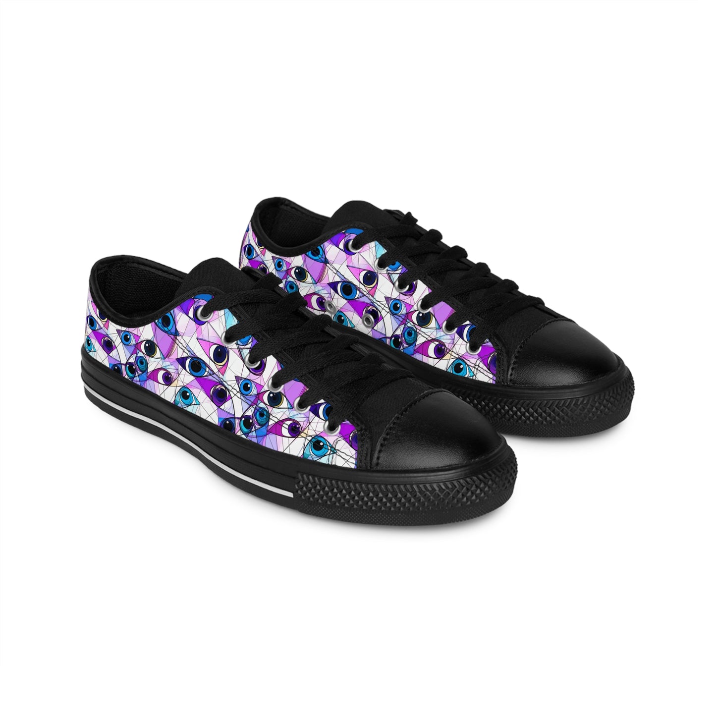 Eye Cubist Art - Women's Classic Low Top Sneakers