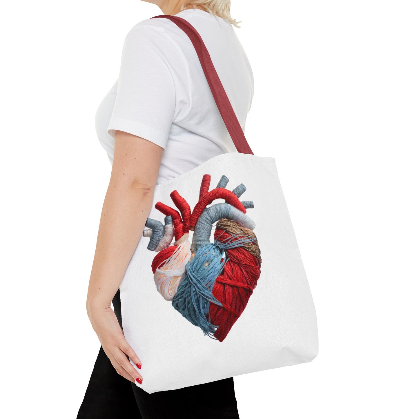 Yarn Heart Tote Bag