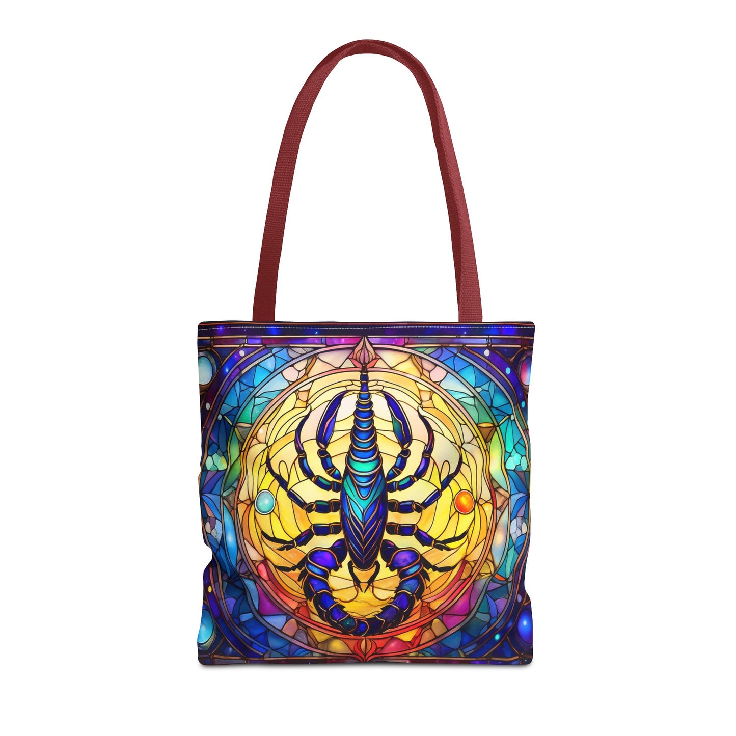 Scorpio Stained Glass Style Tote Bag (All Over Print)