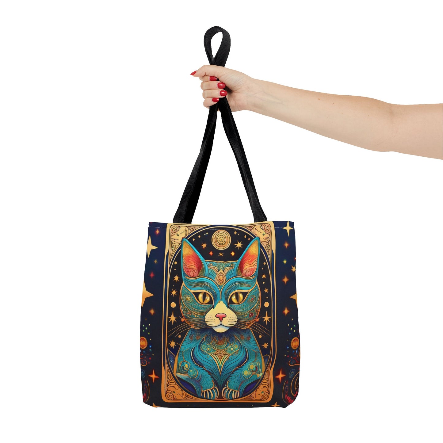 Tarot Style Cat Tote Bag