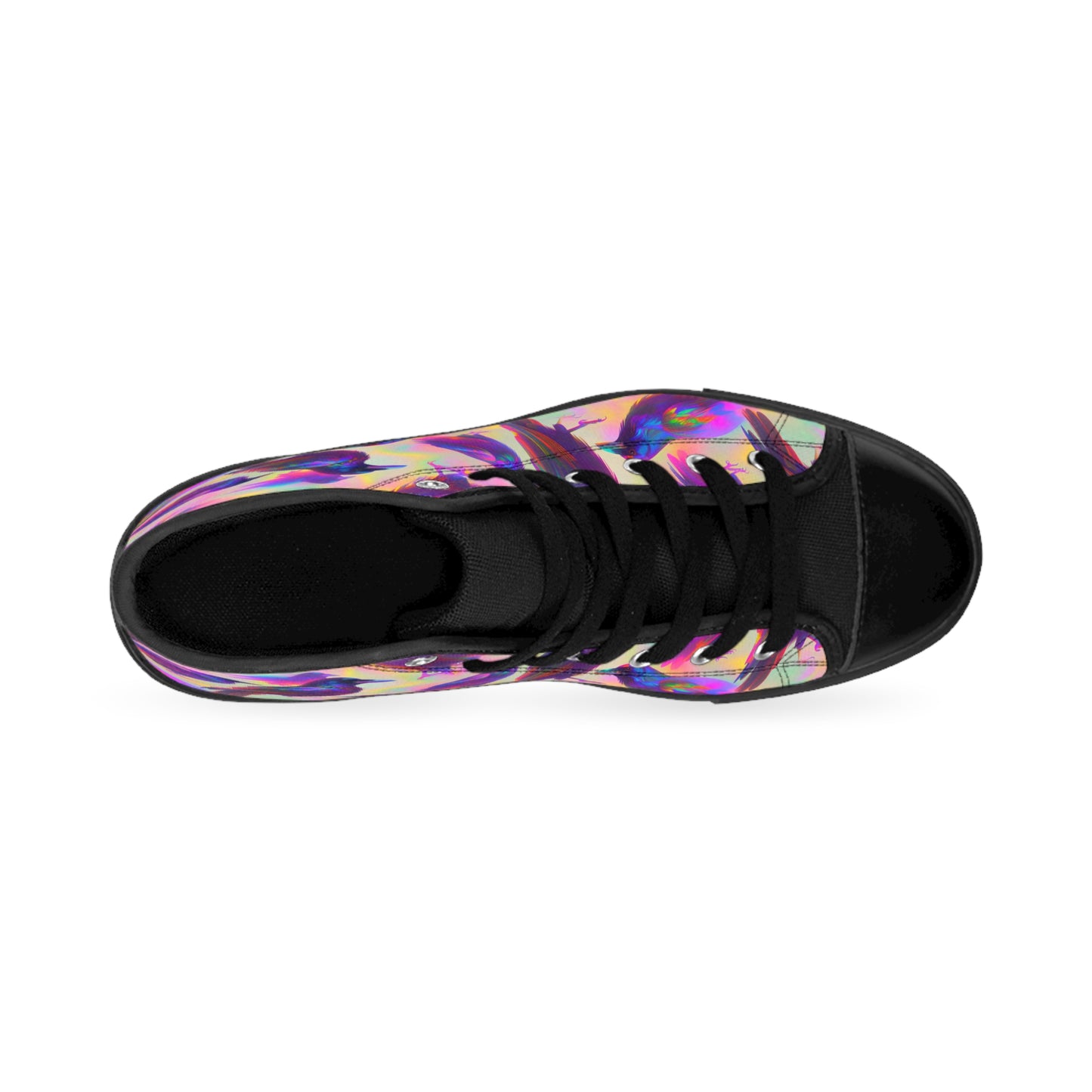 Iridescent Ravens - Women's Classic High Top Sneakers