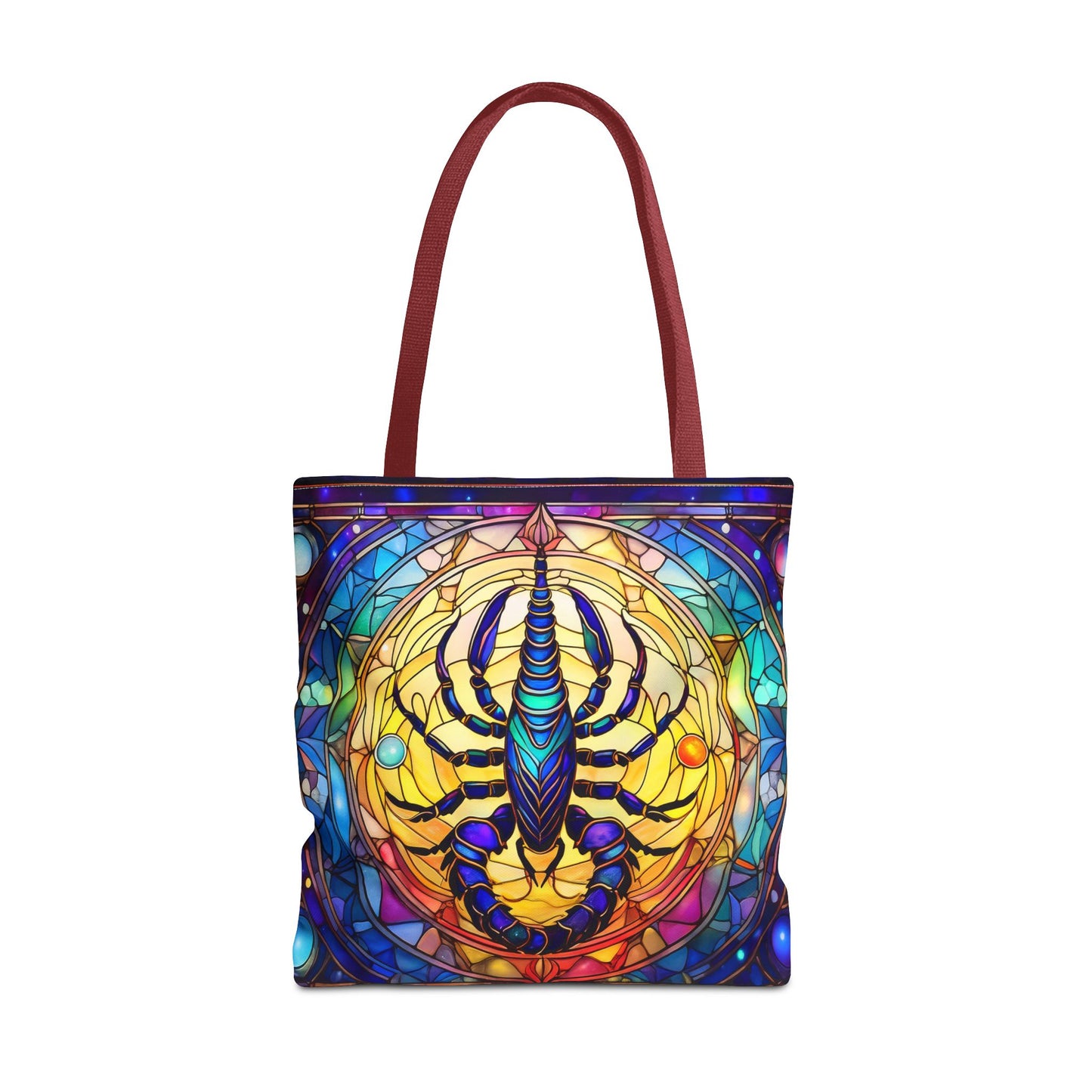 Scorpio Stained Glass Style Tote Bag (All Over Print)