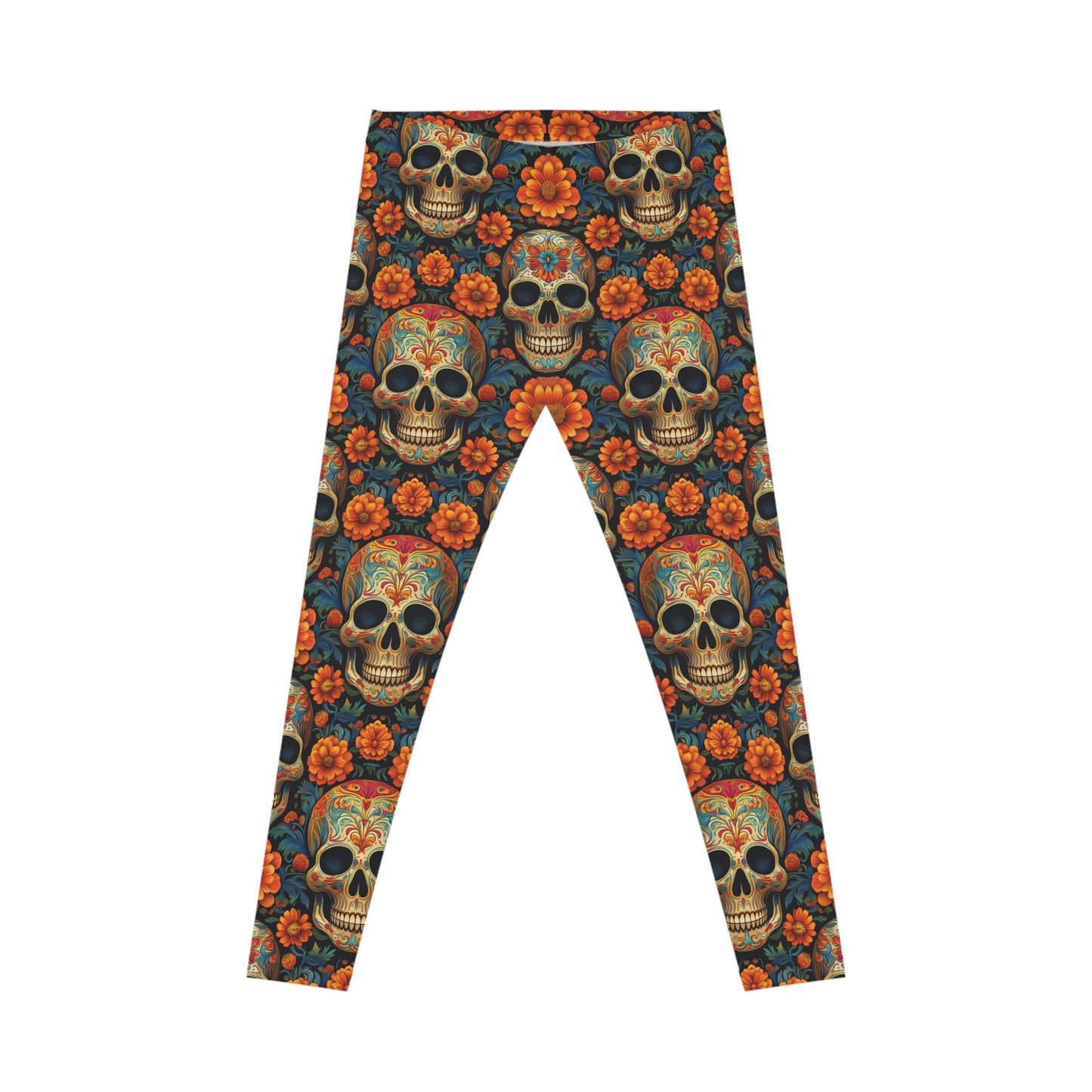 Sugar Skull Día de los Muertos Leggings