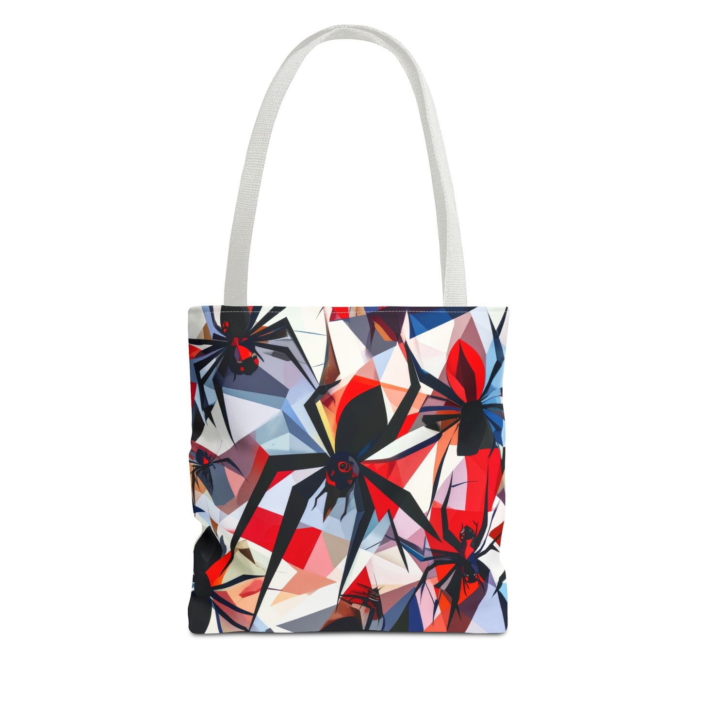 Stained Glass Cubist Style Spider Tote