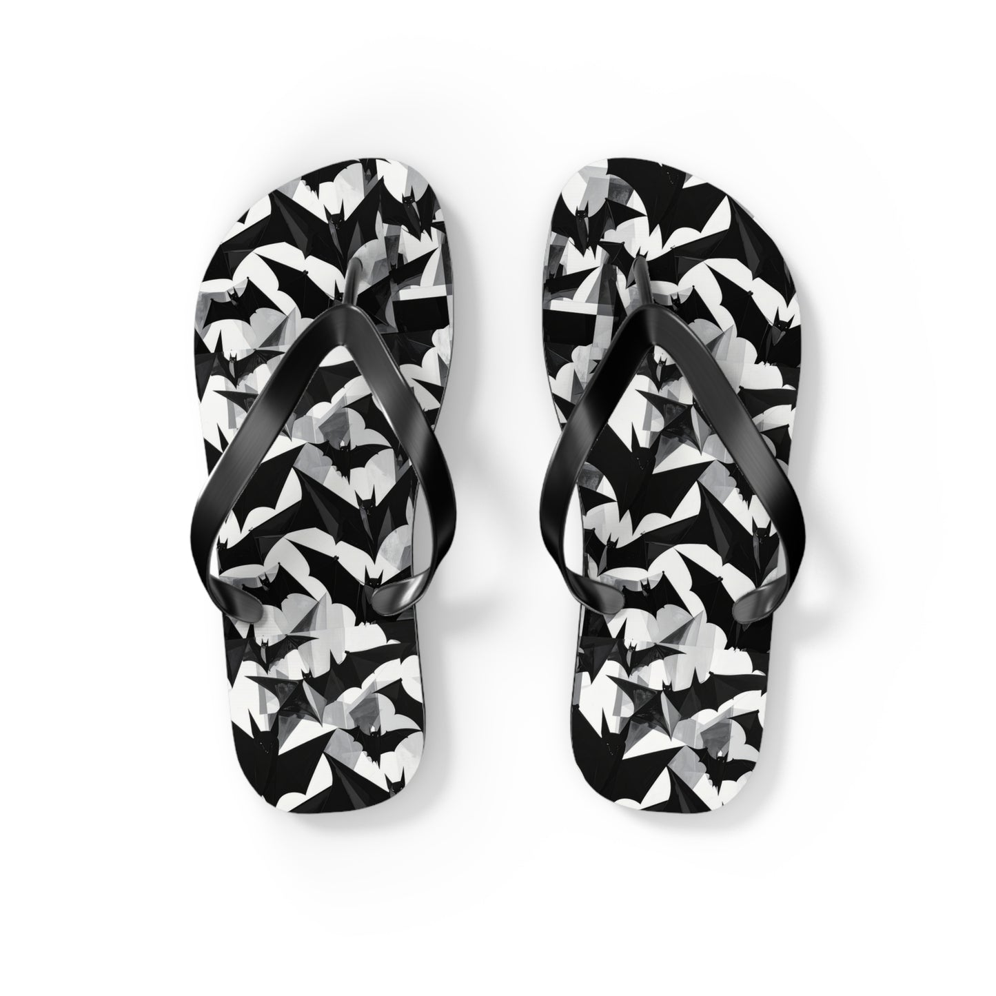 Bat Cubism Flip Flops