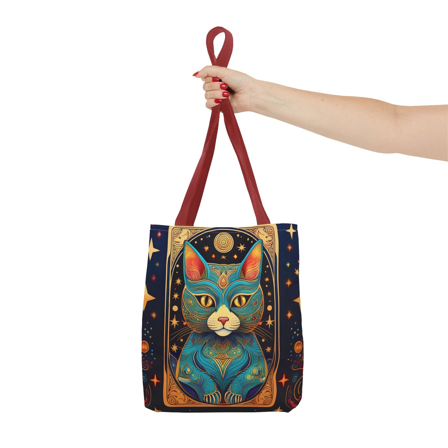 Tarot Style Cat Tote Bag