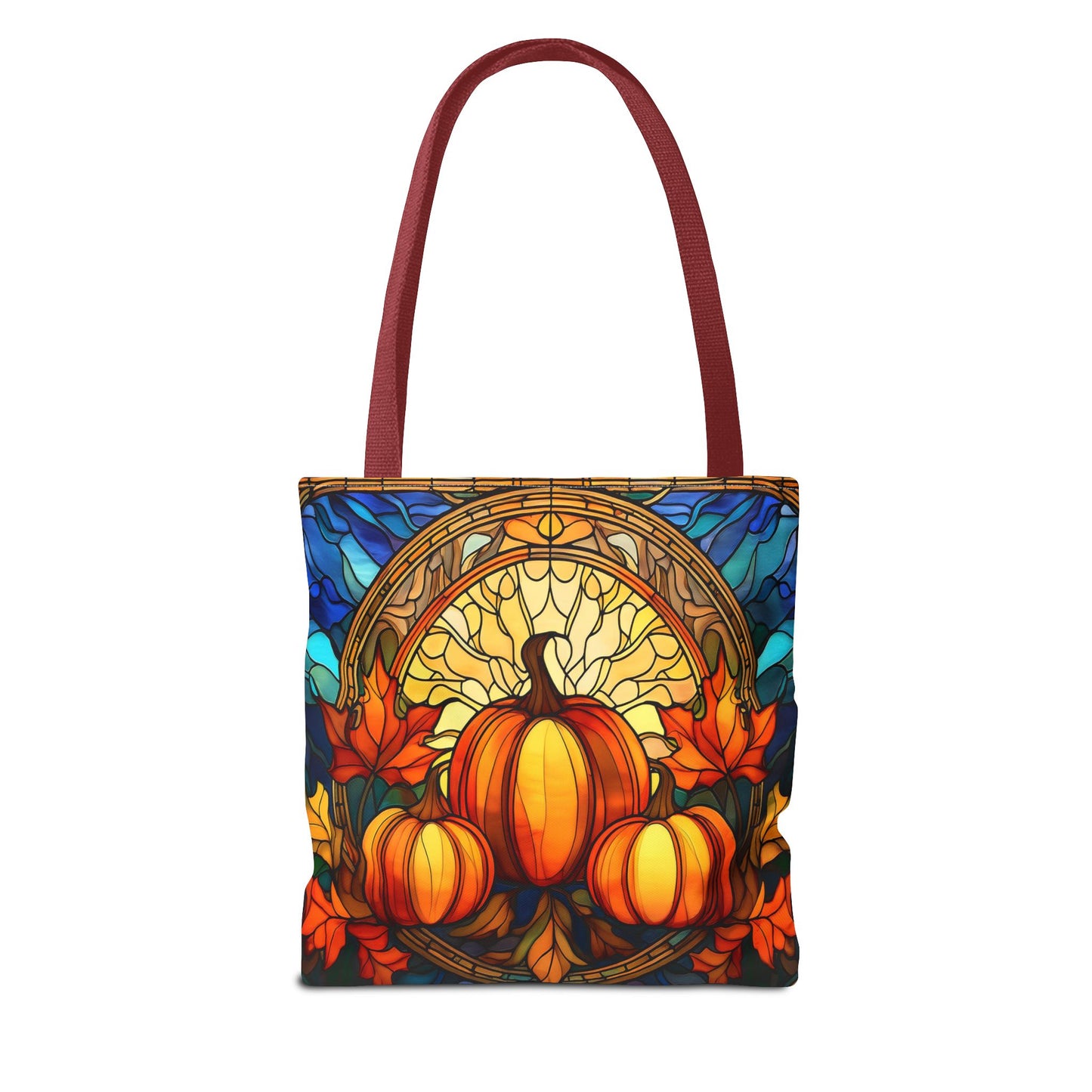 Stained Glass Style Pumpkins Tote Bag