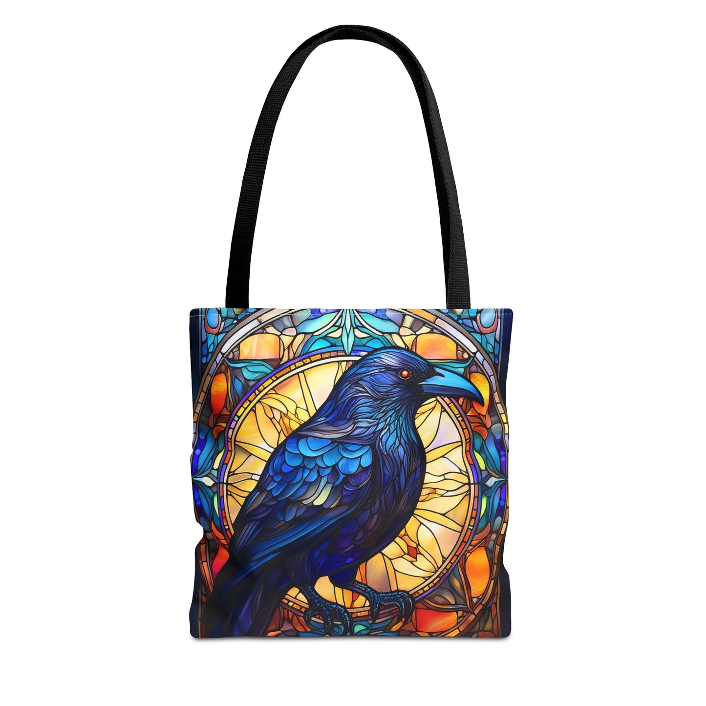 Stained Glass Raven Tote
