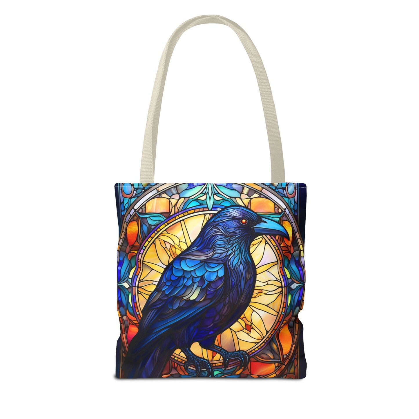 Stained Glass Raven Tote