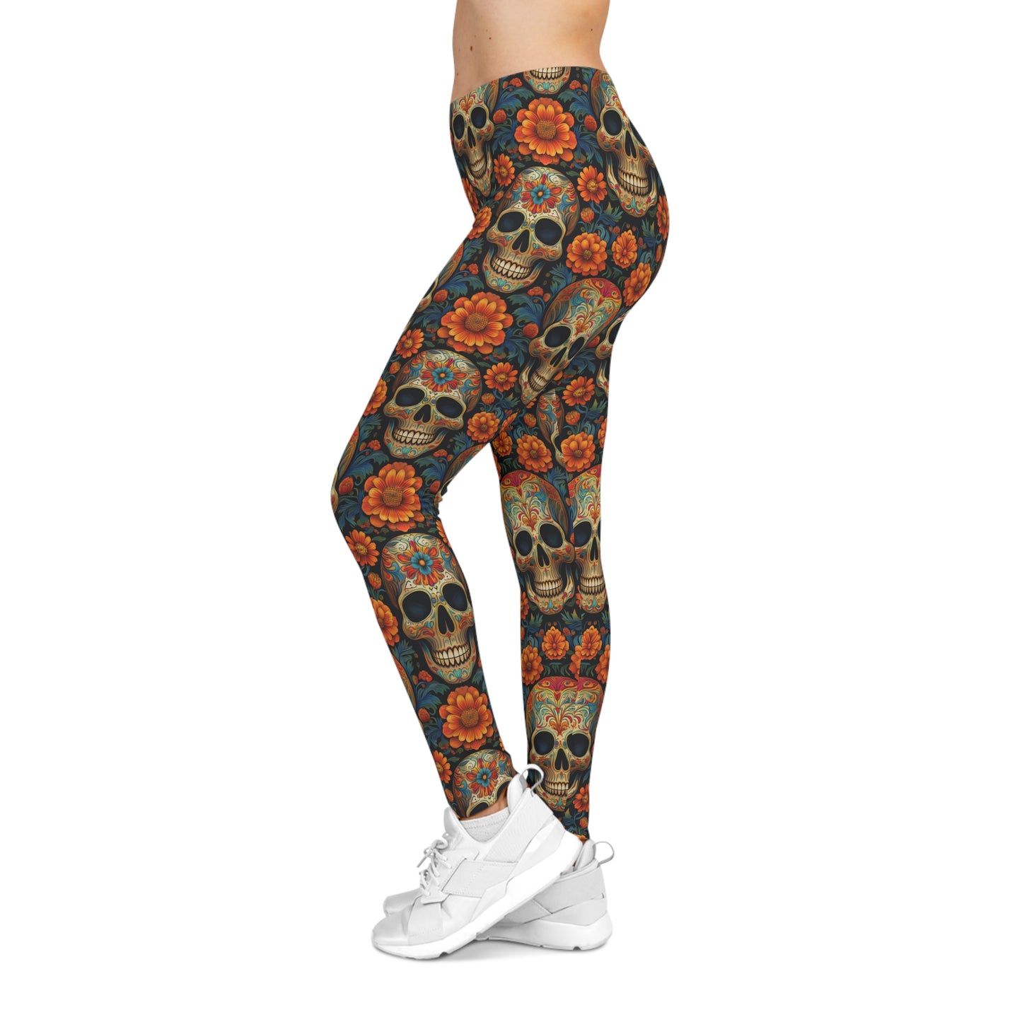 Sugar Skull Día de los Muertos Leggings