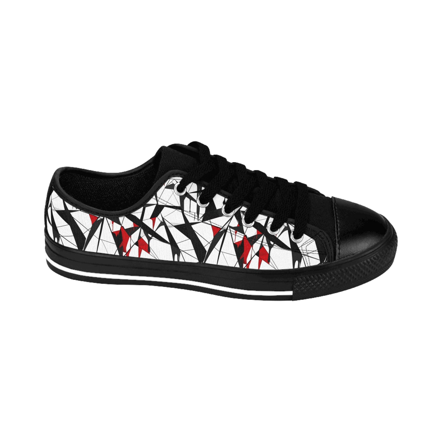 Broken Glass Cubism - Women's Classic Low Top Sneakers