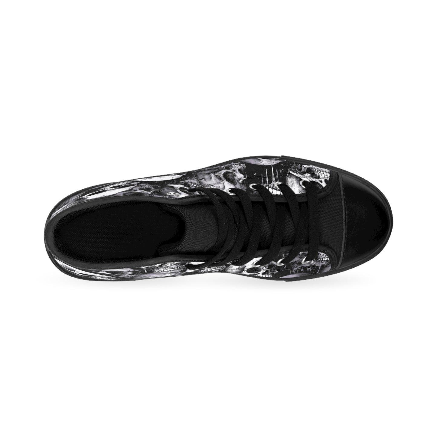 Melty B&W Skulls - Men's Classic High Top Sneakers