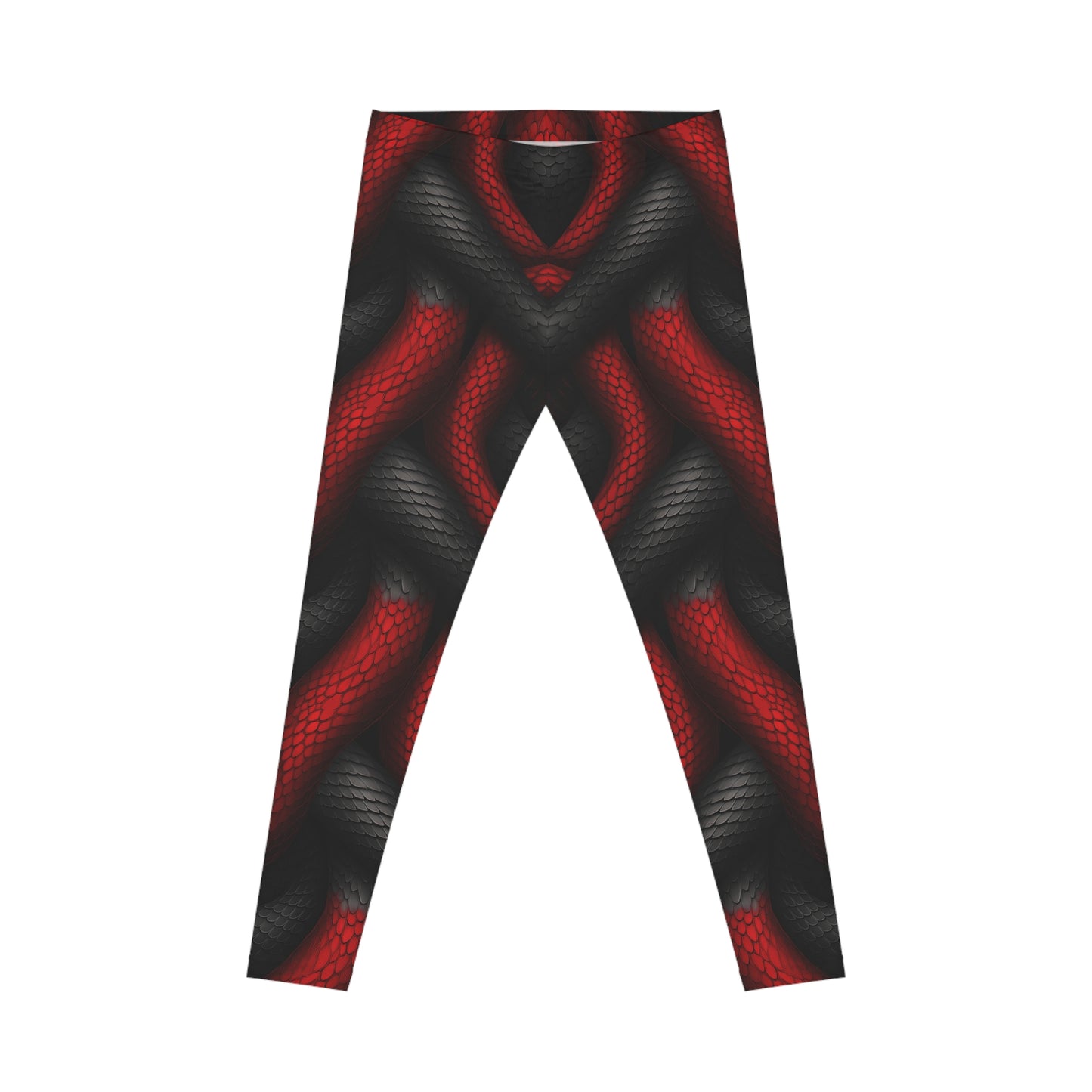 Black and Red Snake Leggings
