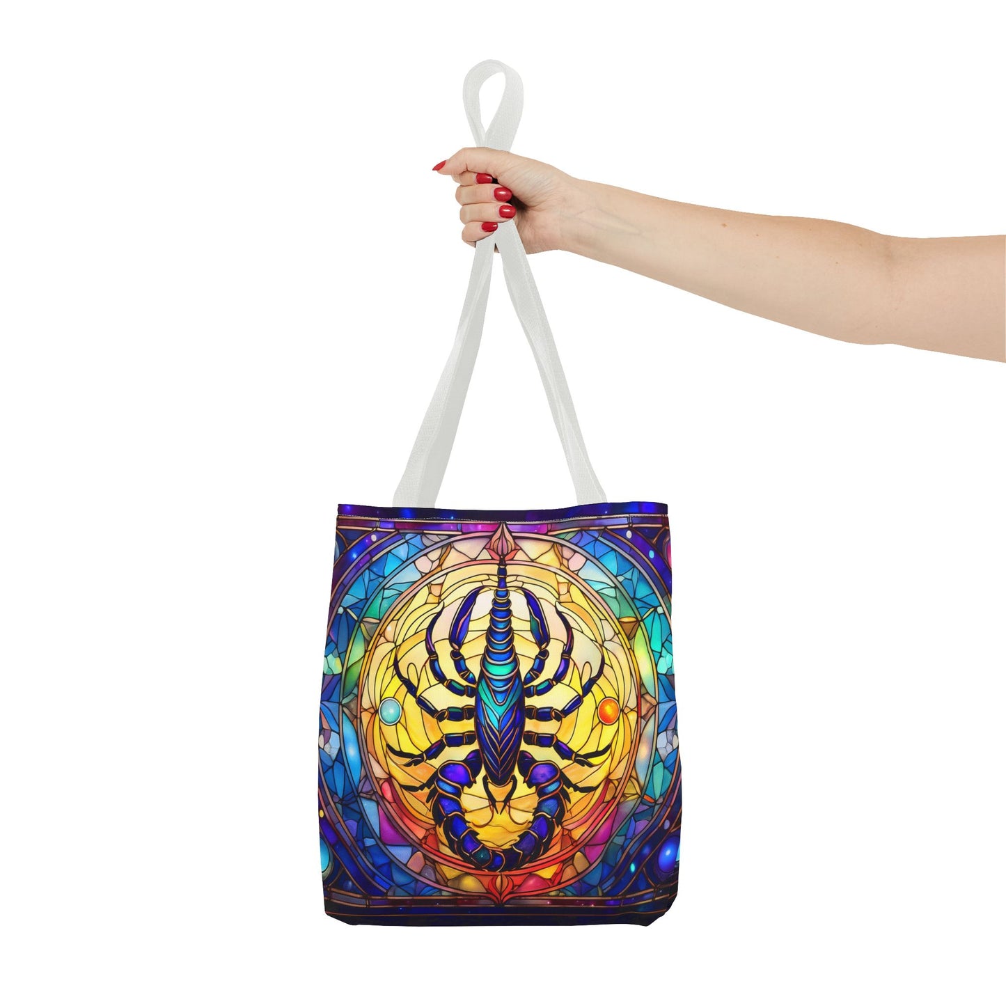 Scorpio Stained Glass Style Tote Bag (All Over Print)