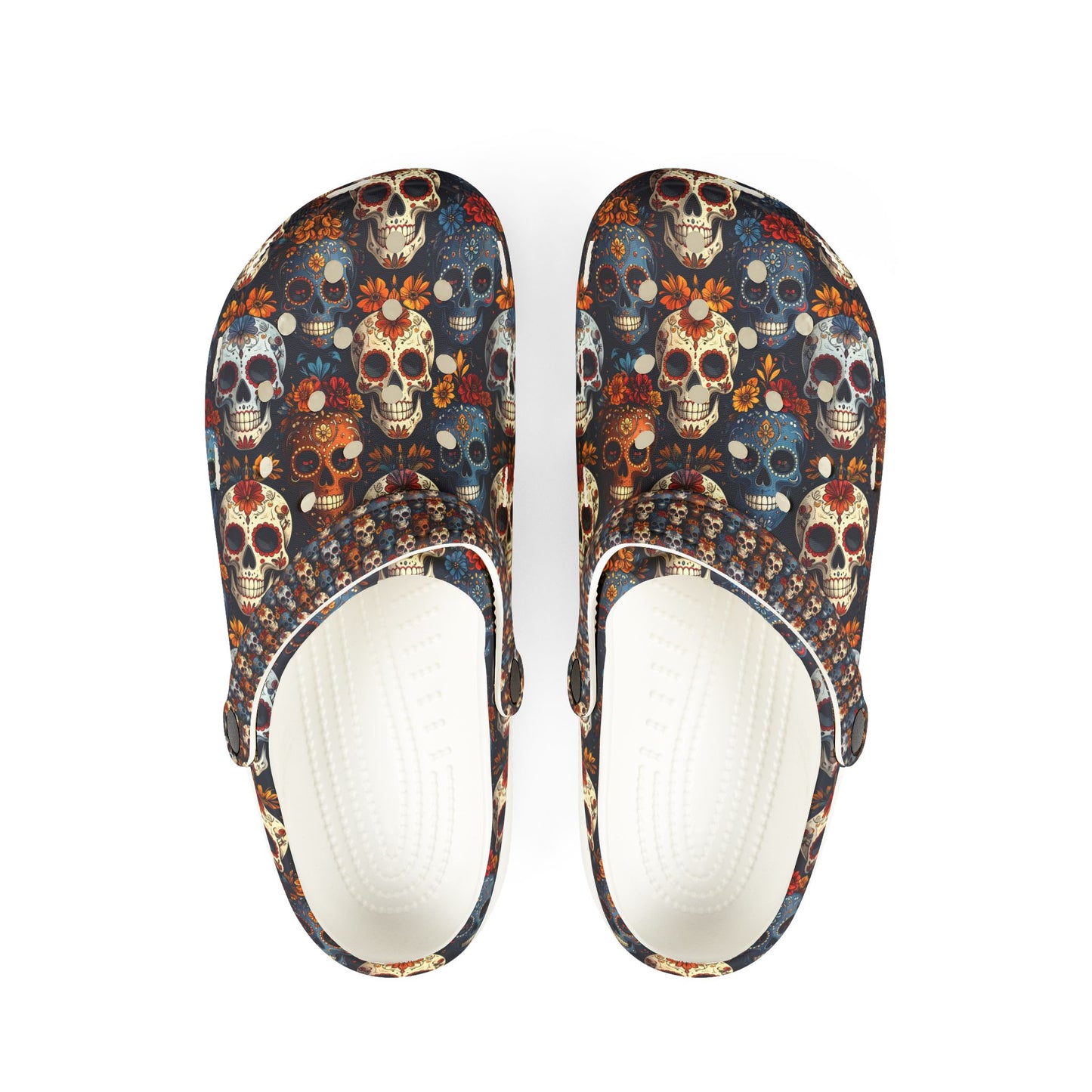 Sugar Skulls & Marigolds Unisex Clogs