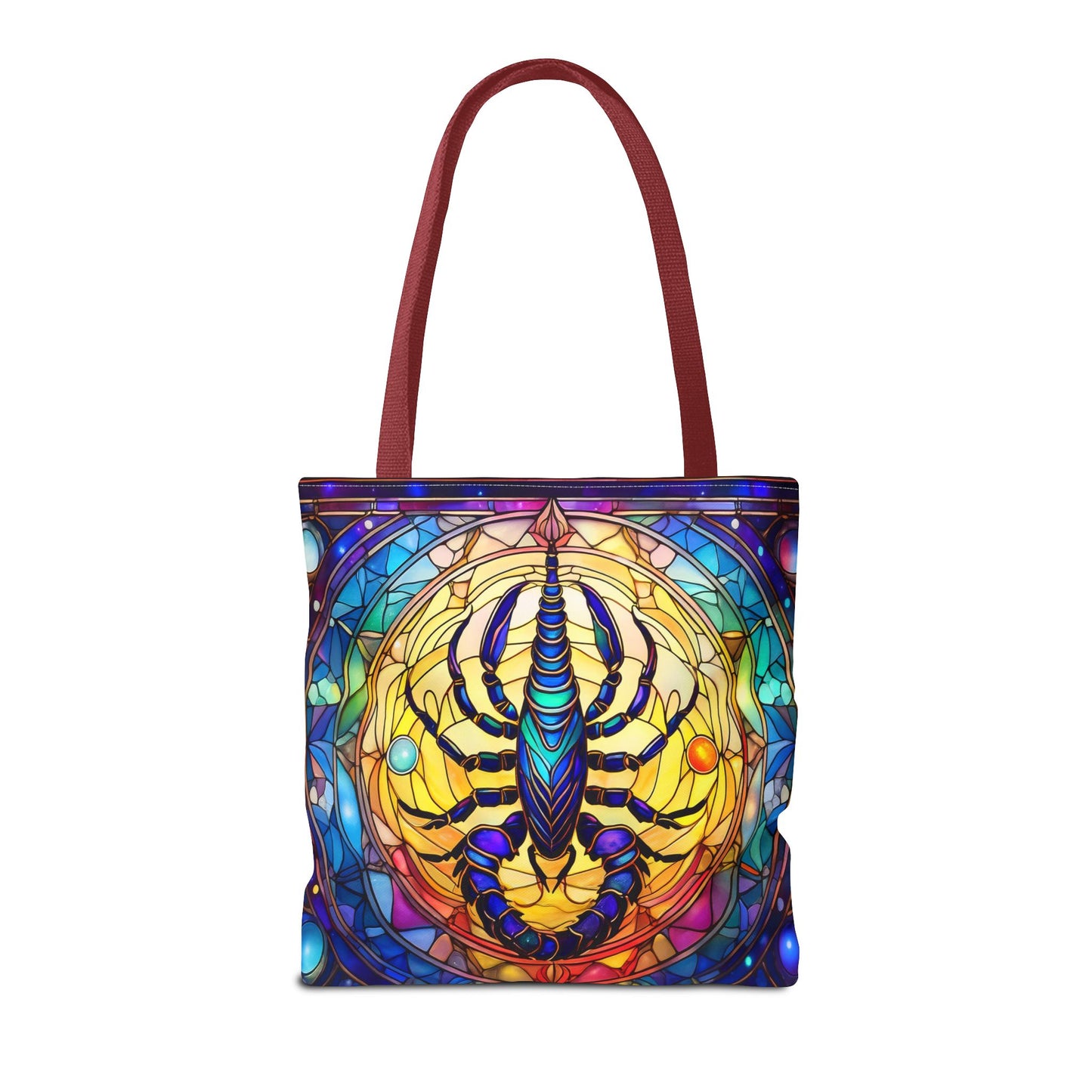 Scorpio Stained Glass Style Tote Bag (All Over Print)