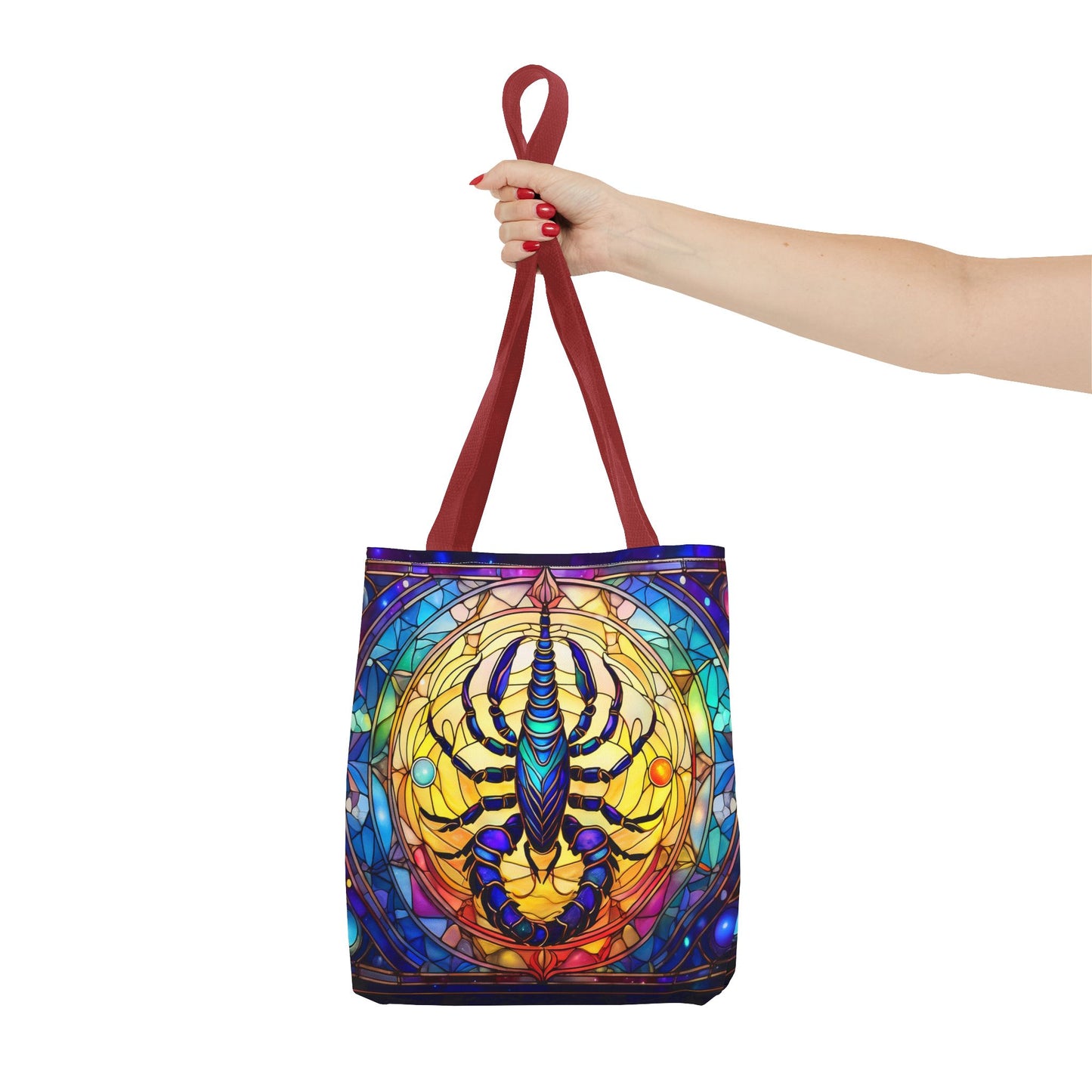 Scorpio Stained Glass Style Tote Bag (All Over Print)