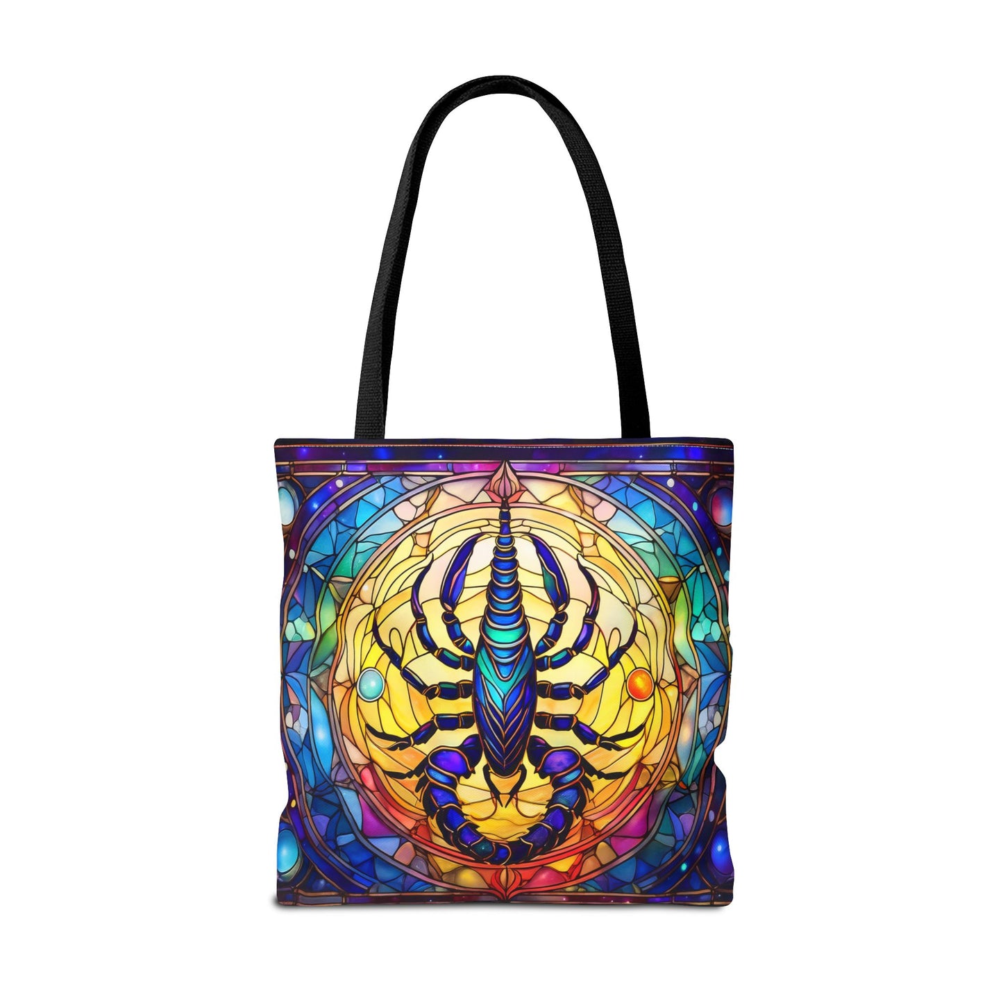 Scorpio Stained Glass Style Tote Bag (All Over Print)