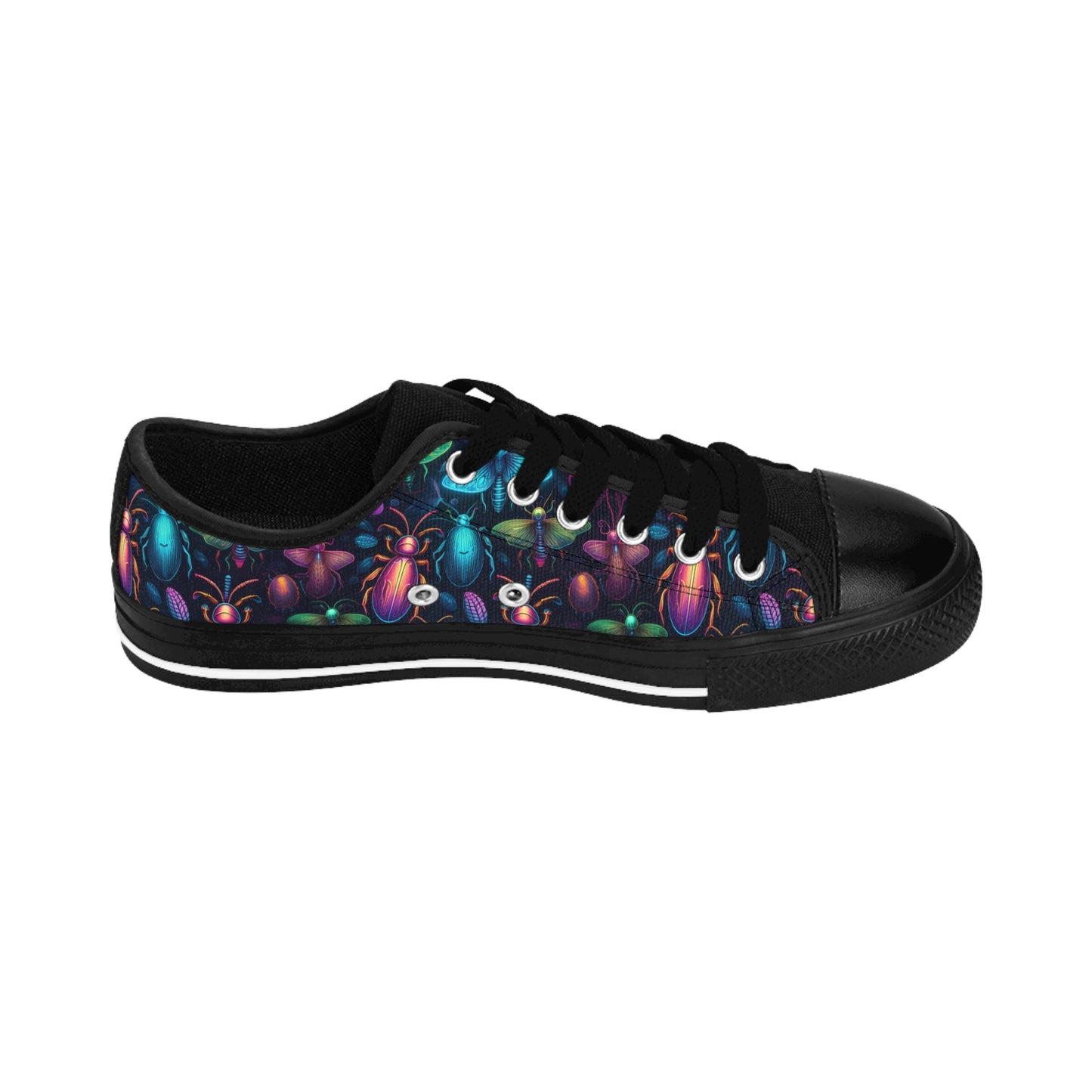 Neon Creepy Crawlies - Women's Classic Low Top Sneakers