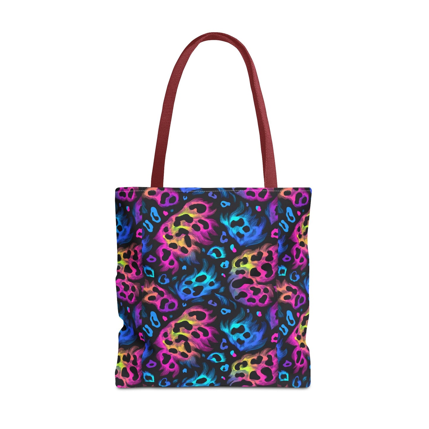Neon Leopard Print Tote Bag