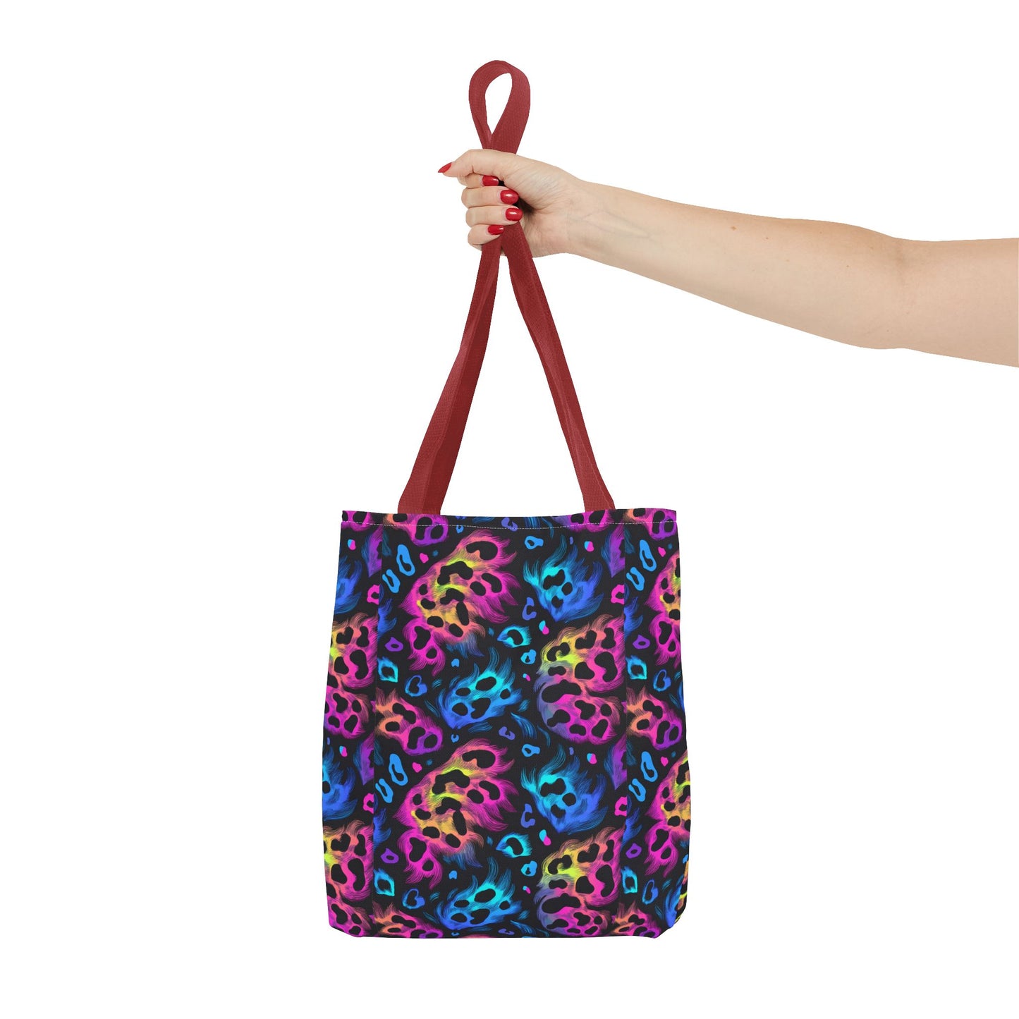 Neon Leopard Print Tote Bag