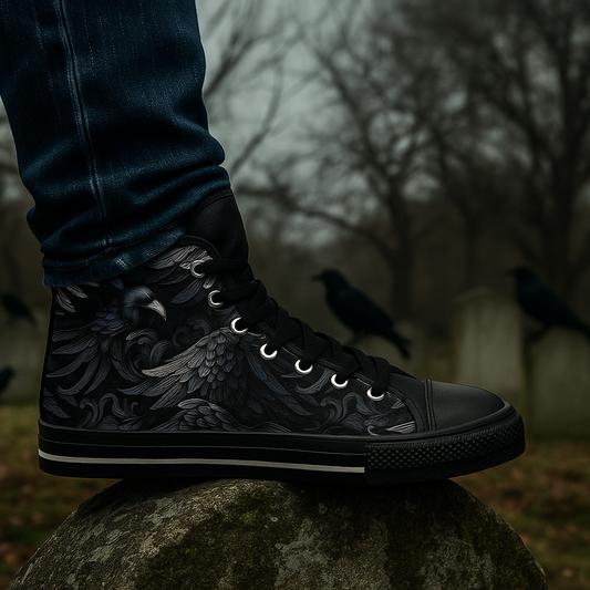 Dark Ravens - Men's Classic High Top Sneakers