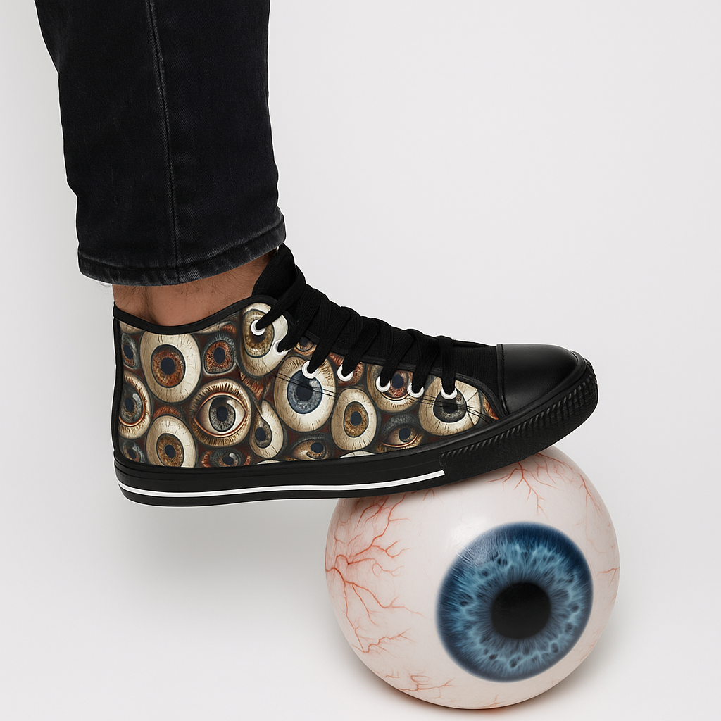 Colorful Eyeballs - Men's Classic High Top Sneakers