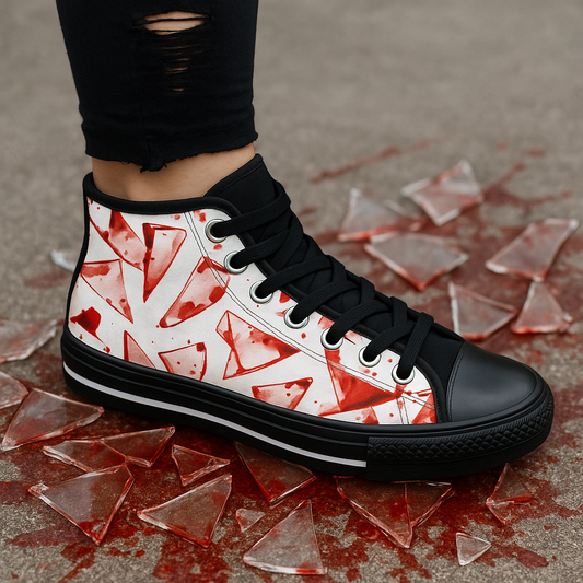 Bloody Shards - Women's Classic High Top Sneakers