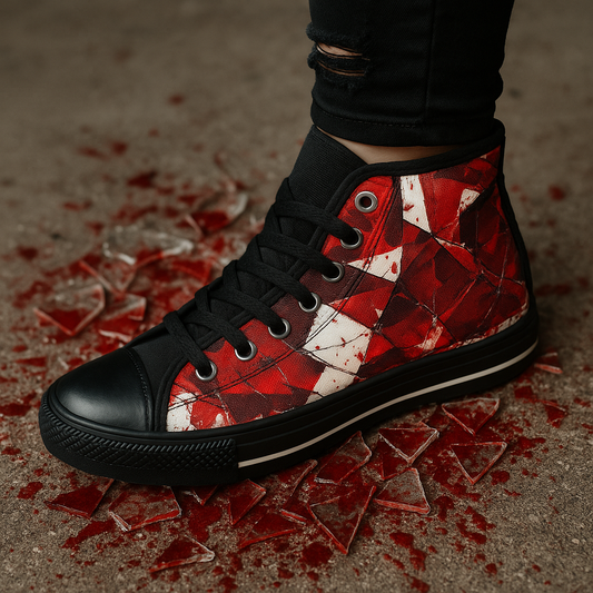 Bloody Glass Shards - Men's Classic High Top Sneakers