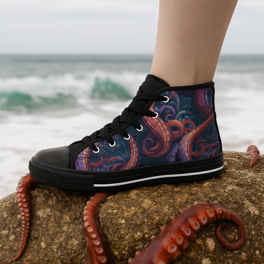 Tentacles - Women's Classic High Top Sneakers