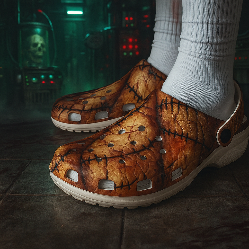 Stitched Flesh Clogs