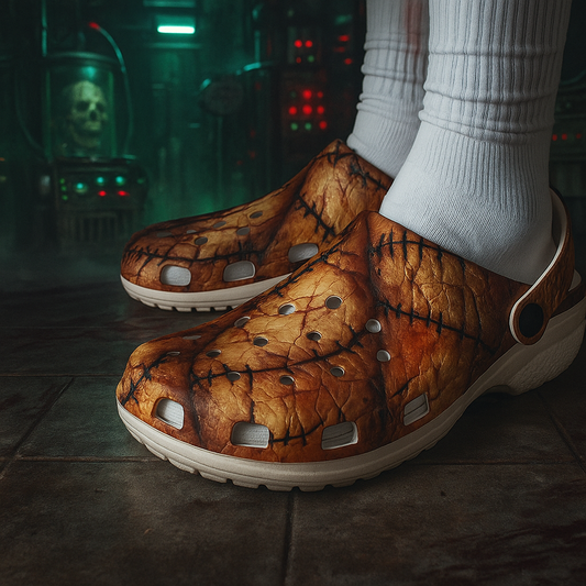 Stitched Flesh Clogs