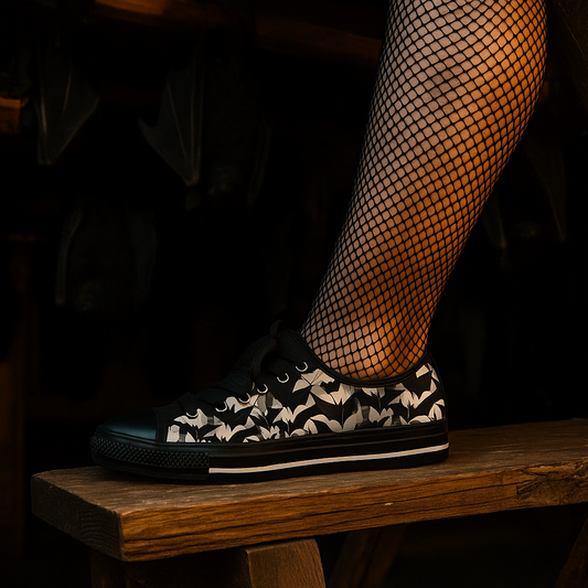 Bat Cubism - Women's Classic Low Top Sneakers
