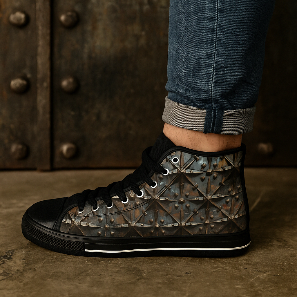 Metal Tiles - Men's Classic High Top Sneakers