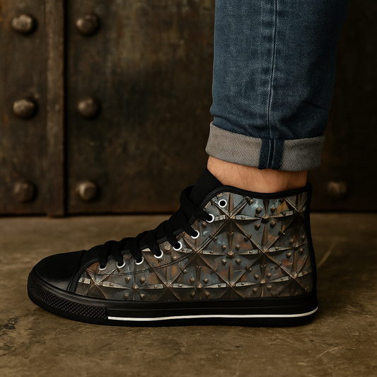 Metal Tiles - Men's Classic High Top Sneakers