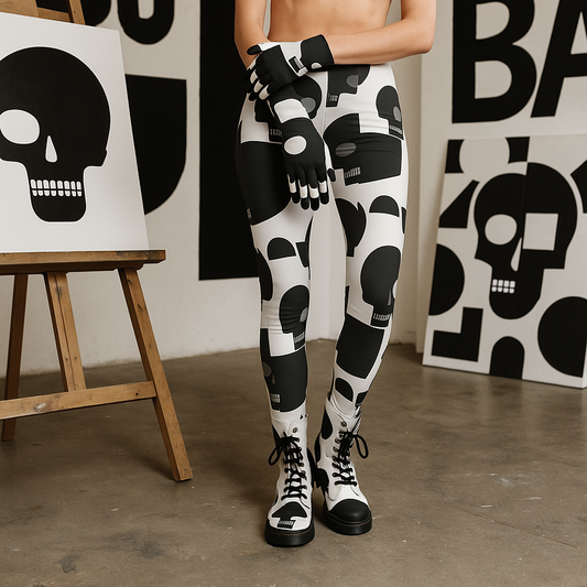 Bauhaus Skull Leggings