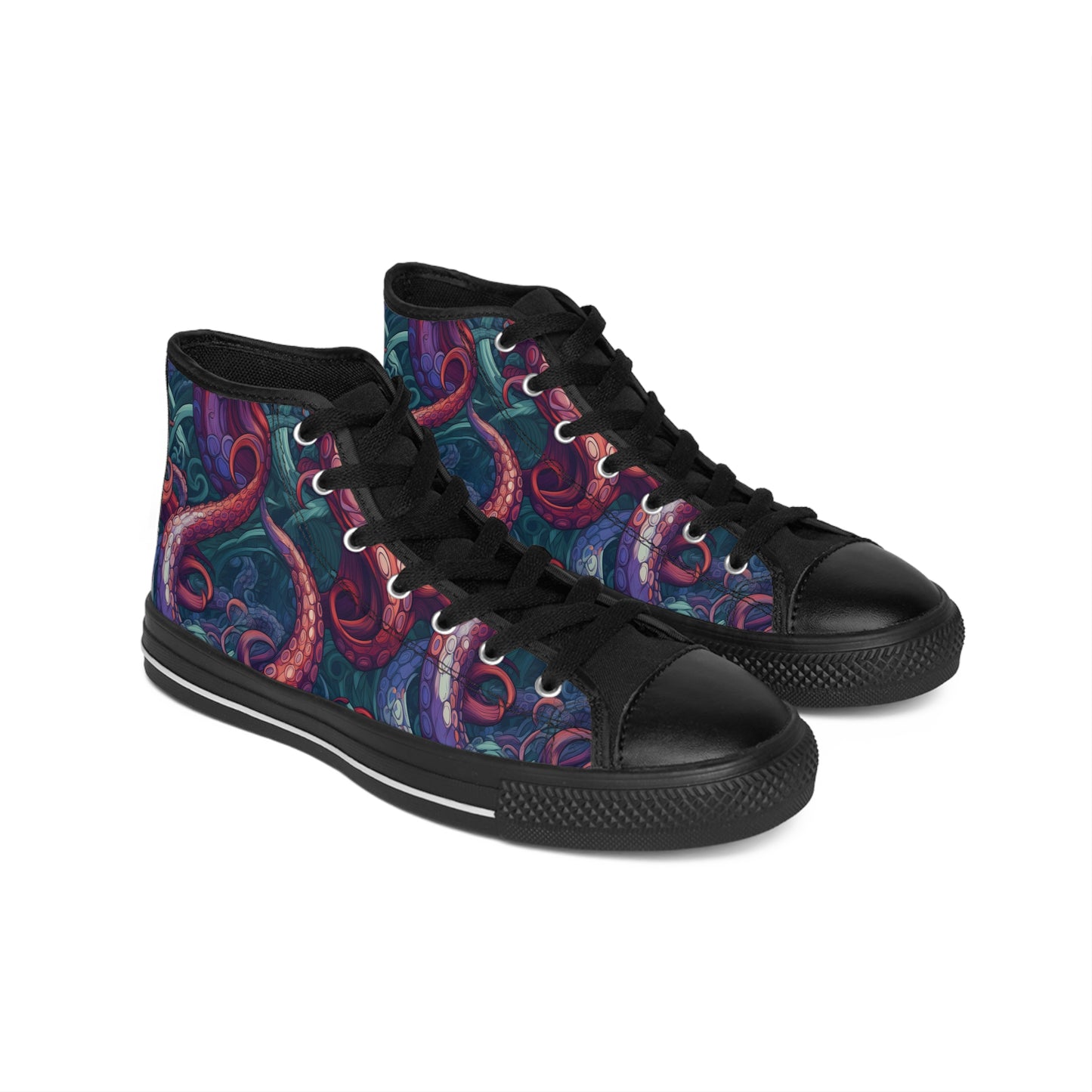 Tentacles - Women's Classic High Top Sneakers