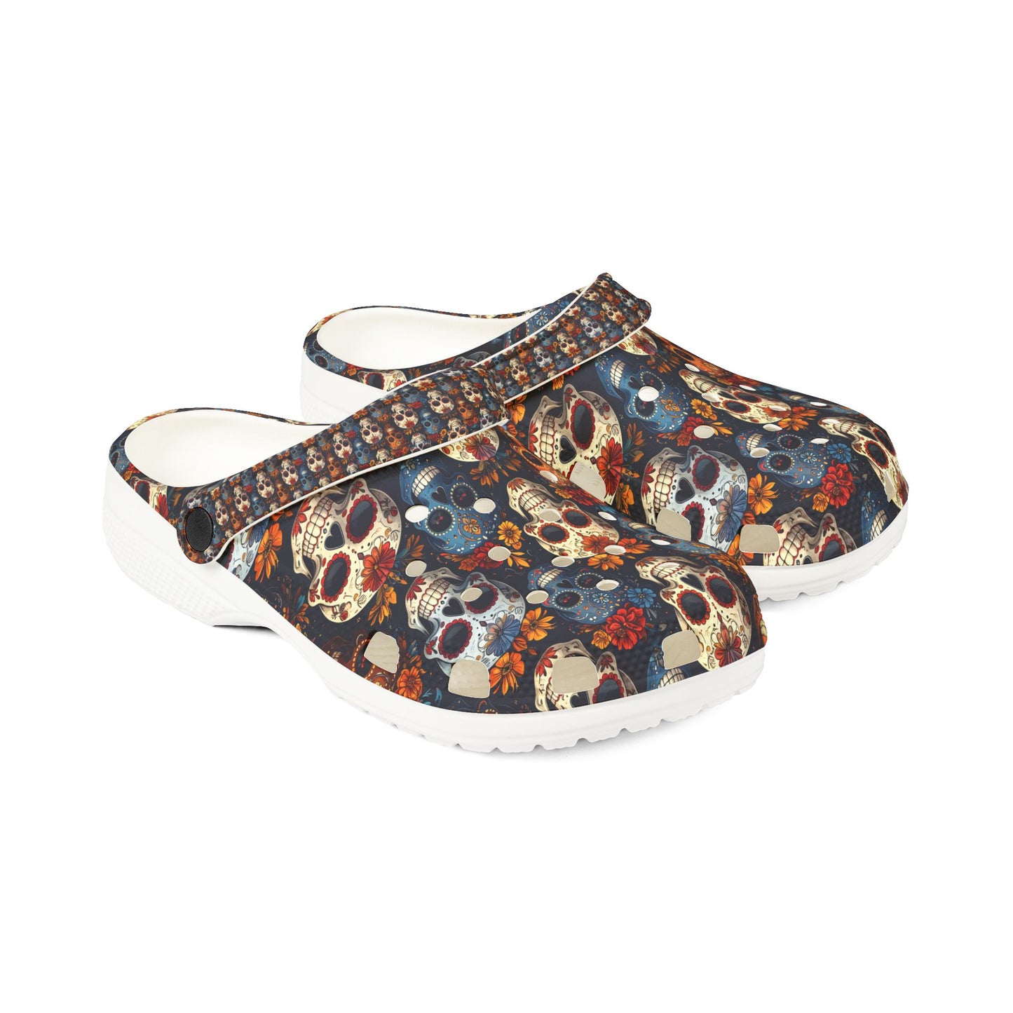 Sugar Skulls & Marigolds Unisex Clogs