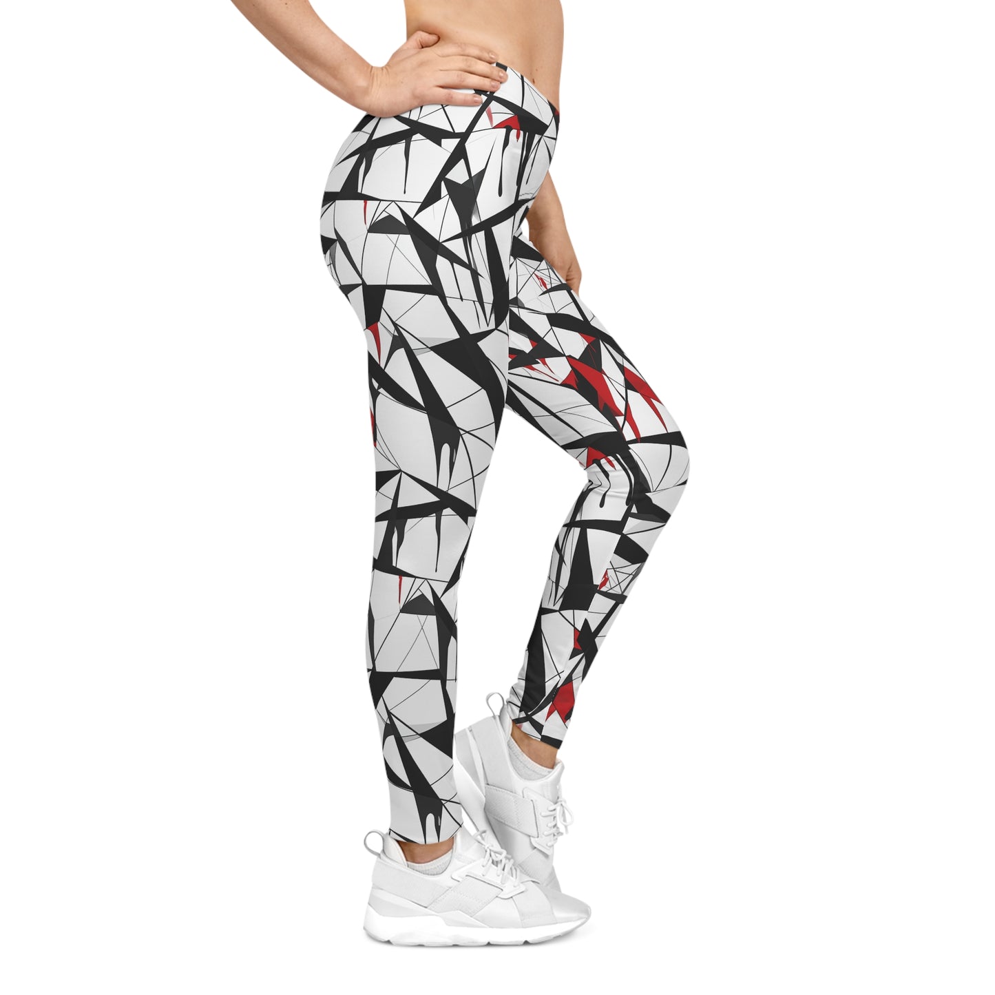 Cubist Glass Shards - Leggings