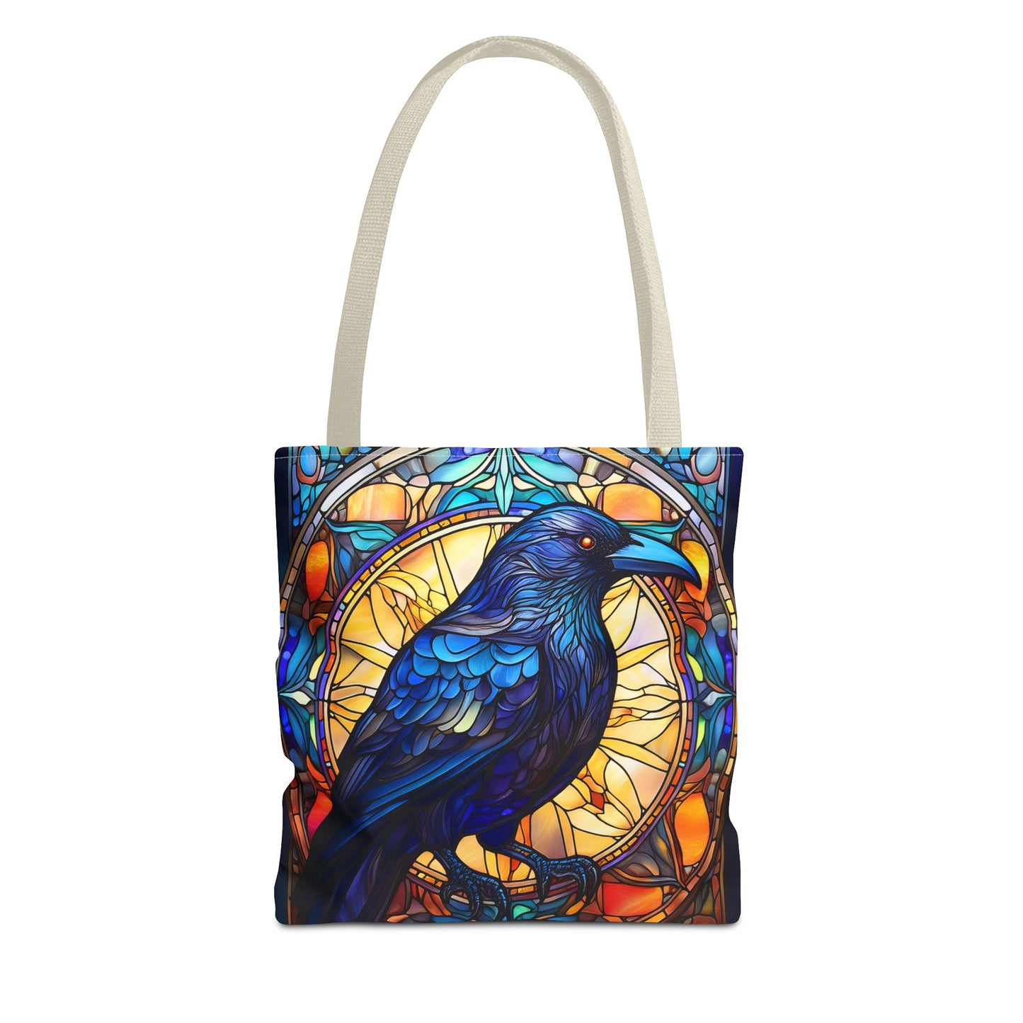 Stained Glass Raven Tote